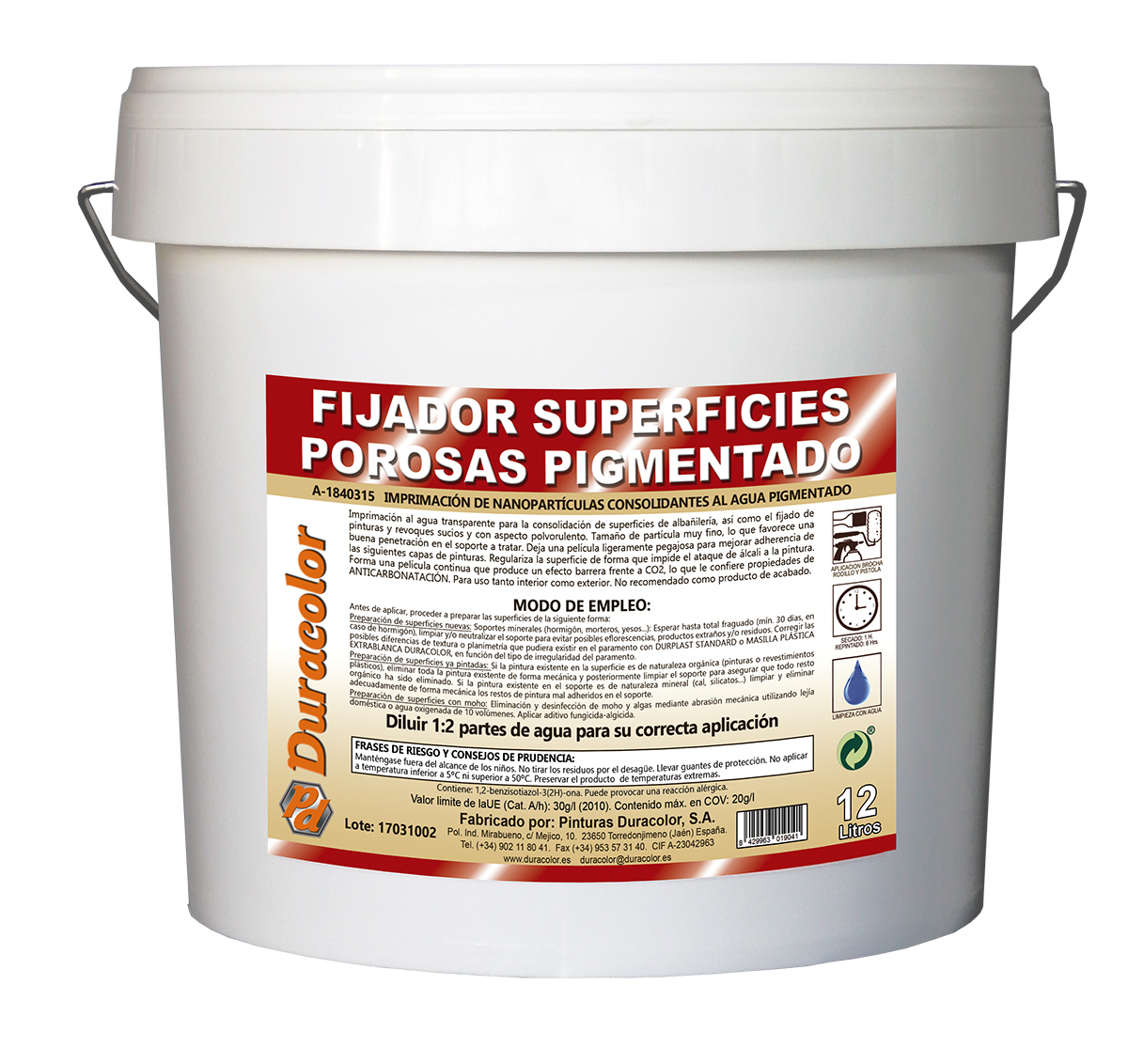 FIJADOR SUPERFICIES POROSAS PIGMENTADO
